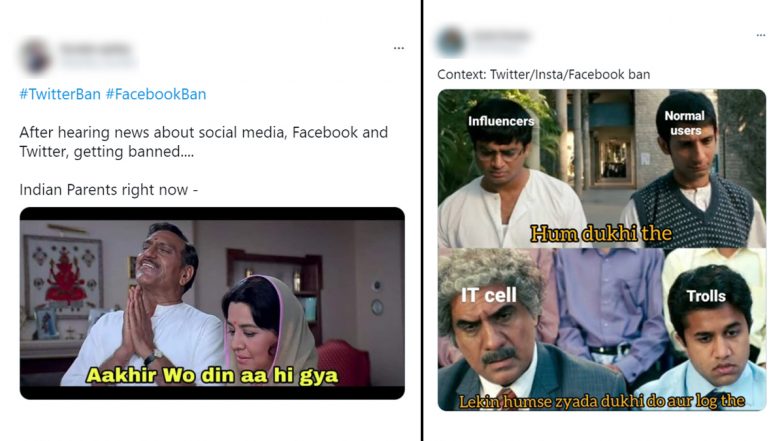 Facebook Twitter Funny Memes Jokes Go Viral As Social Media Giants Are Likely To Be Banned In India If Failed To Comply With New Govt Rules Vpn 3 Idiots Meme Templates