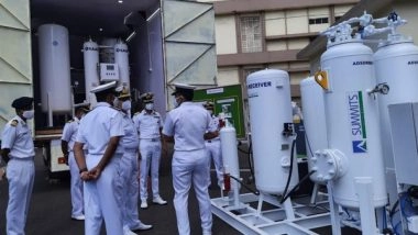 India News | COVID-19: Indian Navy Launches Mobile Oxygen Generation Plants