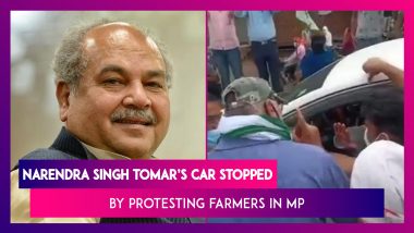 Narendra Singh Tomar, Union Minister’s Car Stopped By Protesting Farmers In Madhya Pradesh
