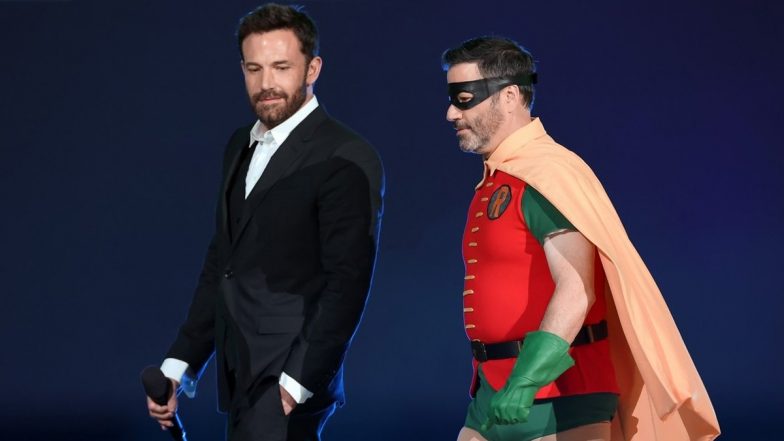 Ben Affleck and Jimmy Kimmel Suit Up For Vax Live as Batman and Robin (See Pics)