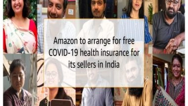 Business News | Free Covid Health Insurance for Indian Sellers on Amazon
