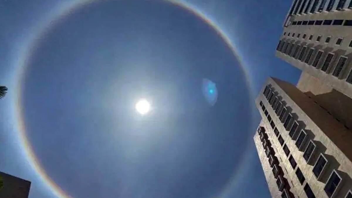 Bengaluru Witnesses Rare Atmospheric Phenomenon ‘Sun Halo’