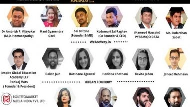 Business News | Blindwink Announces the Winners of Global Icon Awards - 2021