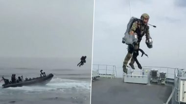 Britain's Royal Marines Test Flying Jet Suit For Maritime Boarding Operations, Watch Video
