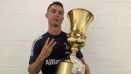 Cristiano Ronaldo&rsquo;s Girlfriend Georgina Rodriguez Calls CR7 &lsquo;Greatest of All Time&rsquo;, Shares Footballer&rsquo;s Latest Pic With Coppa Italia Trophy