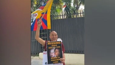 World News | Protests in Barcelona Against Chinese Govt Seeking Details About Tibet's 11th Panchen Lama