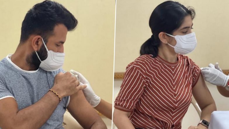 Cheteshwar Pujara, Wife Puja Receive First Dose of COVID-19 Vaccine, Urge Everyone To Get Vaccinated