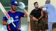 Dinesh Karthik, Chris Lynn Involved in Hilarious Banter Over KKR Star&rsquo;s Pants While Receiving Dose of COVID-19 Vaccine