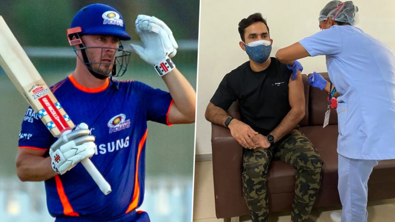 Dinesh Karthik, Chris Lynn Involved in Hilarious Banter Over KKR Star’s Pants While Receiving Dose of COVID-19 Vaccine