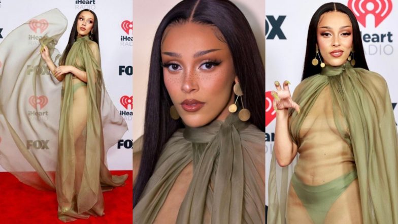 Doja Cat Looks Hot in Completely Sheer Gown at iHeartRadio Music Awards; See PHOTO