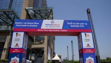 India News | Delhi's First Drive-through Vaccination Centre Launched at Vegas Mall, Dwarka