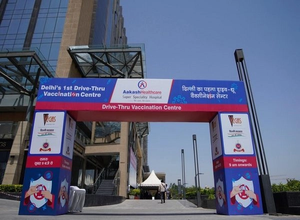 India News | Delhi's First Drive-through Vaccination Centre Launched at Vegas Mall, Dwarka