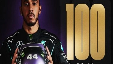 Sports News | Spanish Grand Prix: Hamilton Becomes First F1 Driver to Reach 100 Pole Positions