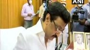 Corona Relief: MK Stalin Signs Order To Provide Rs 4000 to Each Family in Tamil Nadu