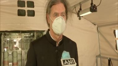 World News | 'Together, We Can Win': German Envoy Inaugurates Oxygen Plant in Delhi COVID Hospital