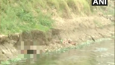 India News | Bodies Wash Up on Shores of River Ganga in UP's Ghazipur