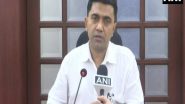 India News | Goa CM Speaks to Amit Shah Regarding Damage Caused by Tauktae, Assured of Full Support