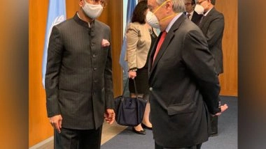 World News | Jaishankar Meets UN Secretary General Antonio Guterres, Discusses COVID-19, Terrorism