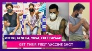 Covid-19 Vaccine: Riteish Deshmukh, Genelia D&rsquo;Souza, Sonakshi Sinha, Virat Kohli, Cheteshwar Pujara, Ishant Sharma & Others Get Their First Vaccine Shot