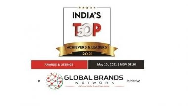 Business News | Global Brands Network Announces Winners of the India's Top 50 - Achievers and Leaders 2021