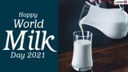 World Milk Day 2021 Images & HD Wallpapers for Free Download Online: Wish Happy Milk Day With WhatsApp Messages and Facebook Quotes