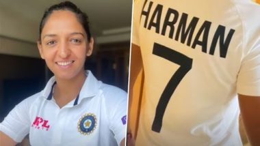 Indian Women Cricket Team’s New Test Jersey Unveiled, T20 Captain Harmanpreet Kaur Shares Pics