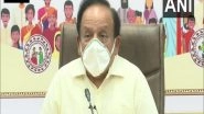 World No Tobacco Day 2021: WHO Honours Dr Harsh Vardhan For Efforts in Tobacco Control