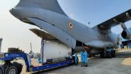 India News | COVID-19 Crisis: IAF Airlifts 3 Empty Cryogenic Oxygen Containers to Kuwait for Refilling