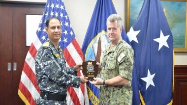 World News | Rear Admiral Kochhar Calls on US Navy Commander at Bahrain