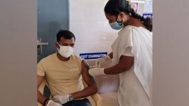 India Pacer T Natarajan Receives First Dose of COVID-19 Vaccine