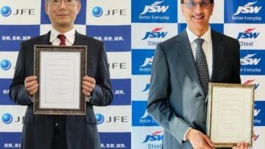 Business News | JSW Steel, JFE Steel Propose Grain Oriented Electrical Steel Sheet Manufacturing JV in India