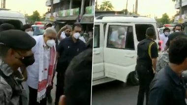 West Bengal: People Block Path of Governor Jagdeep Dhankhar's Car, Raise Slogans in Cooch Behar's Dinhata (Watch Video)