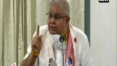 India News | Jagdeep Dhankhar to Visit Camp in Assam Sheltering People of West Bengal Affected by Post-poll Violence