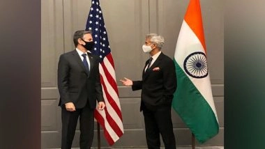 World News | Jaishankar Discusses Covid Challenge, Vaccine Production Capacity, Supply Chains with US State Secy Blinken