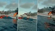 Indonesia: KM Karya Indah Ship Catches Fire in North Maluku, 200 People Rescued (Watch Video)