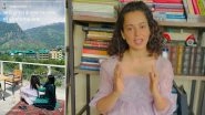 Kangana Ranaut Enjoys Champi From Mother at Her Beautiful Manali Home (See Pic)