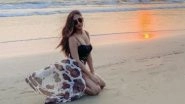 Krystle D&rsquo;Souza Looks Bewitching in a Chic Black Beachwear and The Glam Pic Will Take Your Heart Away!