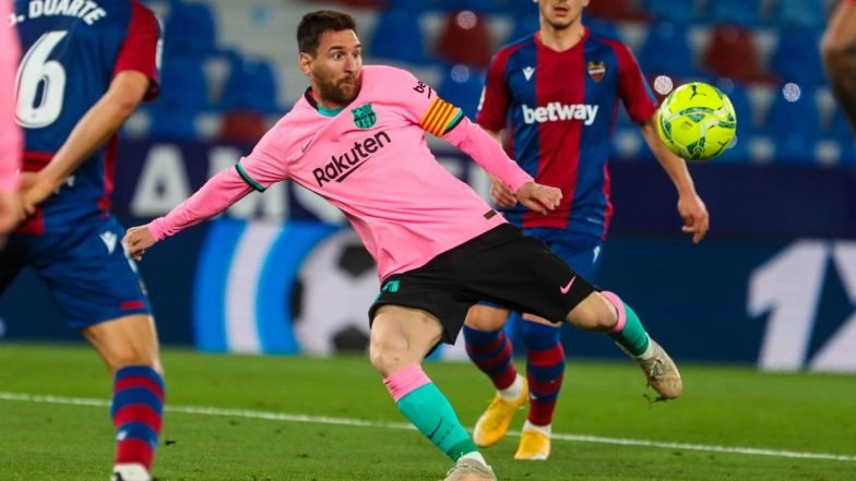 Levante 3–3 Barcelona, La Liga 2020–21 Result: Sergio Leon’s Late Goal Leave Barca Trailing in Title Race After Thrilling Draw