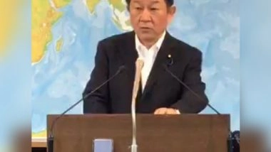 World News | Japanese Scribe Detained in Myanmar Released, Set to Return Home: Foreign Minister Motegi