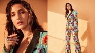 Nora Fatehi Looks Ridiculously Hot in This Sequinned Pantsuit With Plunging Neckline; See Glamorous Ph