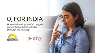 O2ForIndia: Ola Foundation, GiveIndia Partner to Provide Free Oxygen Concentrators Through Ola App