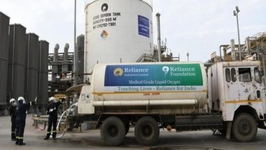 Business News | Reliance Becomes India's Largest Producer of Medical Grade Liquid Oxygen from Single Location