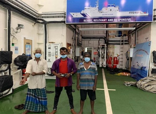 India News | 3 Stranded Fishermen off Kannur Rescued by Indian Coast Guard