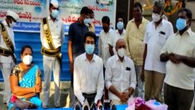 India News | Collector Inaugurates Covid-19 Care Centre Voluntarily Built by Villagers in Andhra's East Godavari