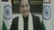 India News | Education Minister Pokhriyal to Hold Virutal Meeting with All State Education Secretaries on May 17