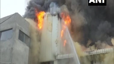 India News | Fire Breaks out at Dry Fruit Factory in Amritsar