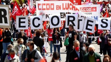 World News | About 100,000 People Gather for Union Rallies in Spain on International Workers' Day