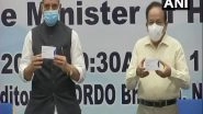 India News | Rajnath Singh Lauds DRDO for Developing Anti-COVID Drug 2-DG