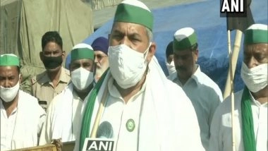 India News | Farmers Protest 'Black Day' at Ghaziabad; BKU Leader Rakesh Tikait Says Will Adhere to Covid-19 Protocols
