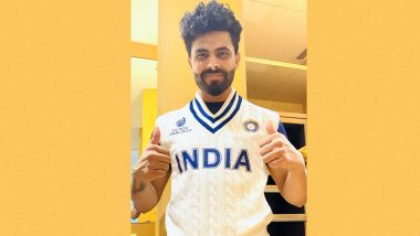 ICC WTC Final 2021: Ravindra Jadeja Unveils India's New Retro Jersey For New Zealand Clash